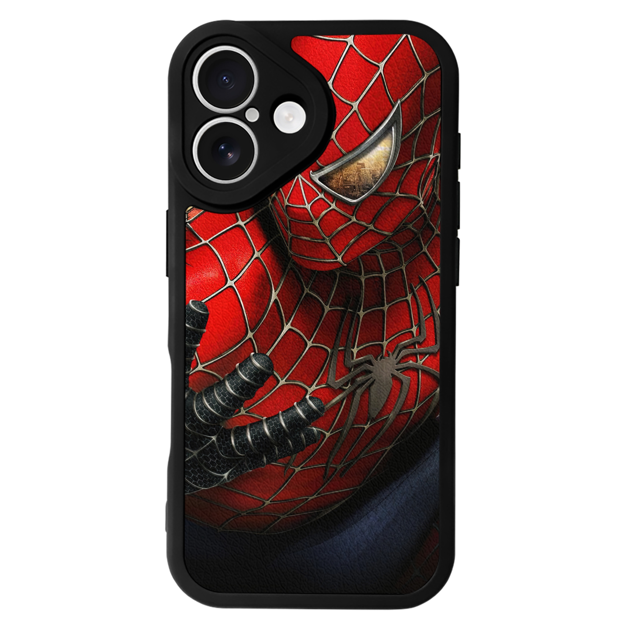 Spider Man スパイダーマン 【iPhone 16シリーズ対応】シリコンスマホケース（レザー調） 材質：シリコン